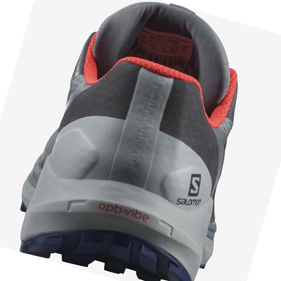 Salomon SENSE RIDE 4 GORE-TEX INVISIBLE FIT Trail Futócipő Férfi Olivazöld | HU 2107BEX